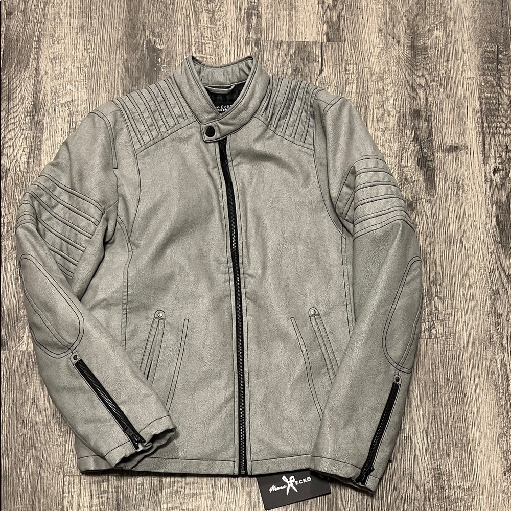 Men's Marc Ecko Cut+Sew-Faux Leather Motorcycle jacket